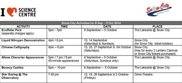 1-Snow City Activities Timetable