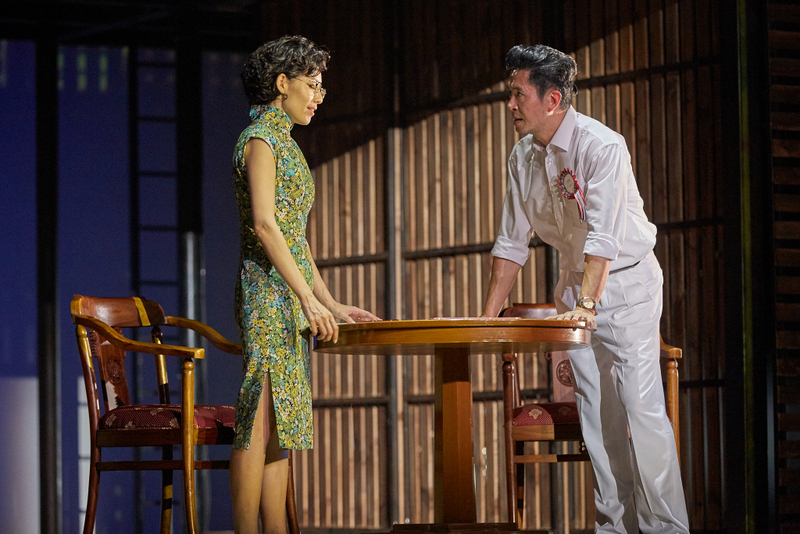 Sharon Au and Adrian Pang in The LKY Musical