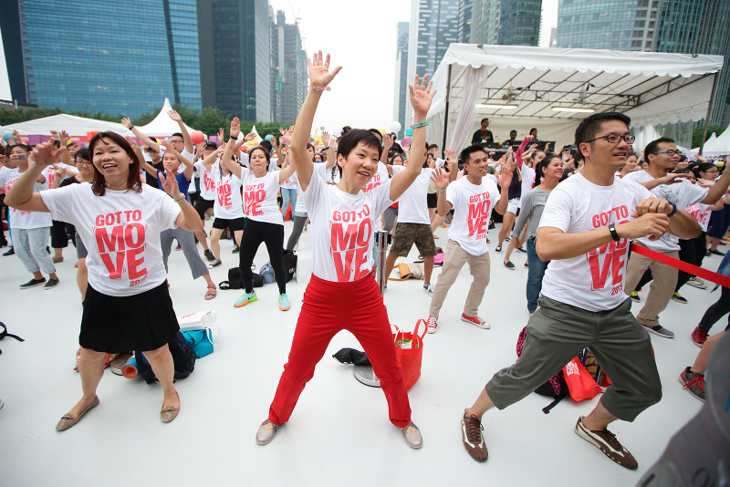 Minister Grace Fu joining in the mass dance. Image Credit - National Arts Council Singapore-001