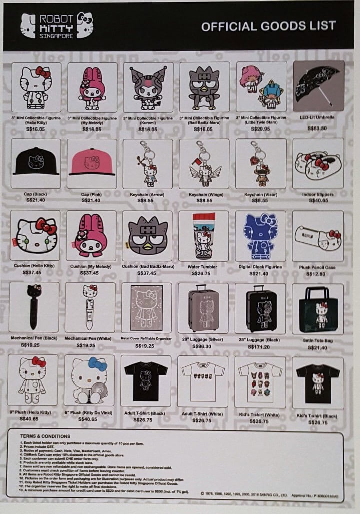 Robot Kitty Order List