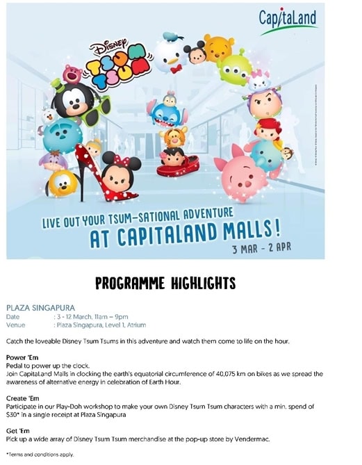 CapitaLand Malls Tsum Tsum Campaign