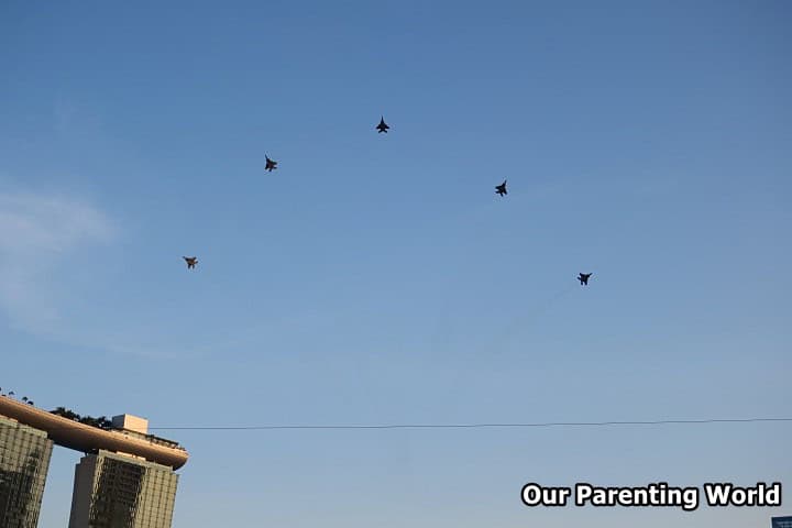 National Day Parade 2017 Five Republic of Singapore Air Force F-15SG fighter aircraft