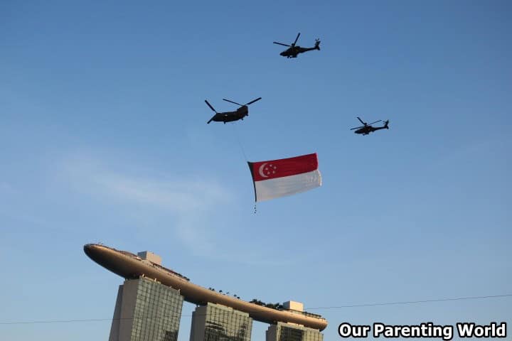 National Day Parade 2017 State Flag Flypast