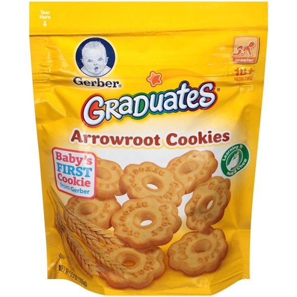 Nestle Gerber Graduates Arrowroot Cookies Baby First