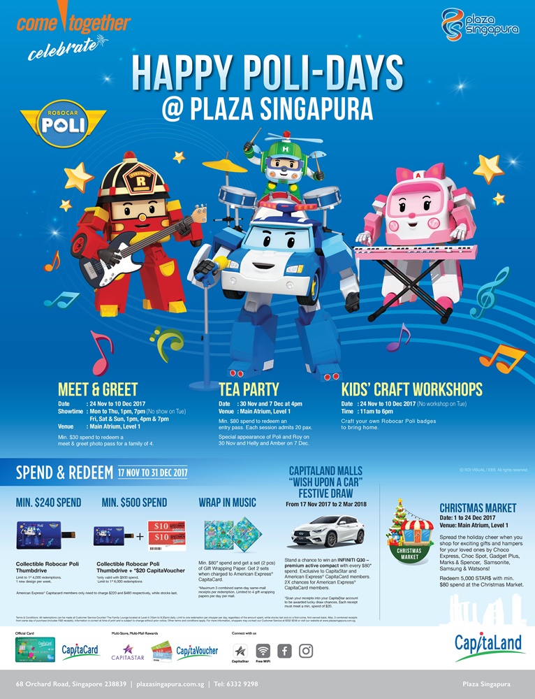 Happy Poli-days at Plaza Singapura with Robocar Poli